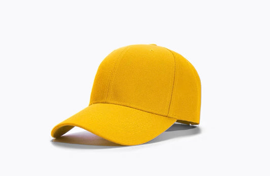 Customizable Six-panel Cotton Twill Cap - Yellow