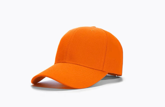 Customizable Six-panel Cotton Twill Cap - Orange